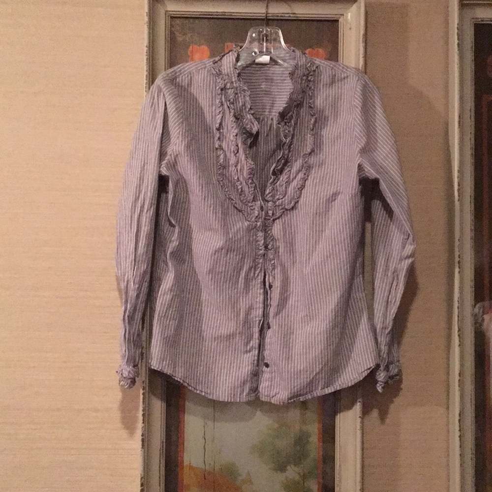 J.Crew Ruffle Button Down Shirt - image 6